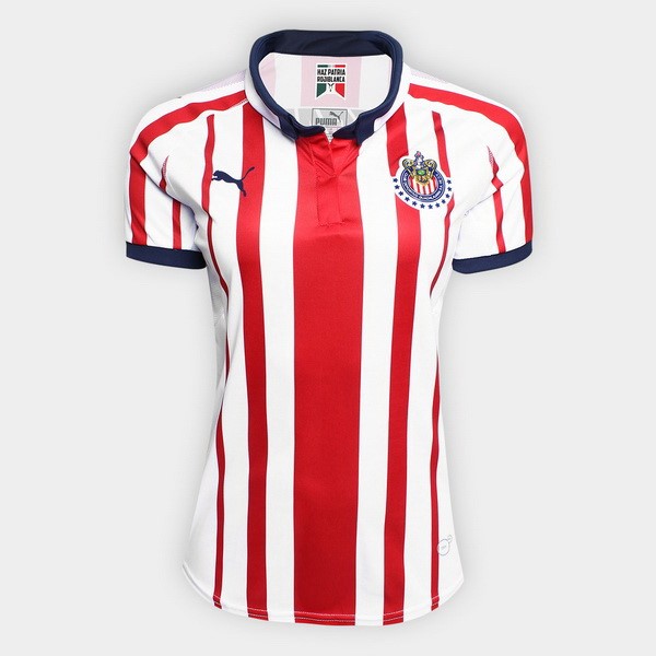 Camiseta CD Guadalajara Primera equipo Mujer 2018-19 Rojo Blanco